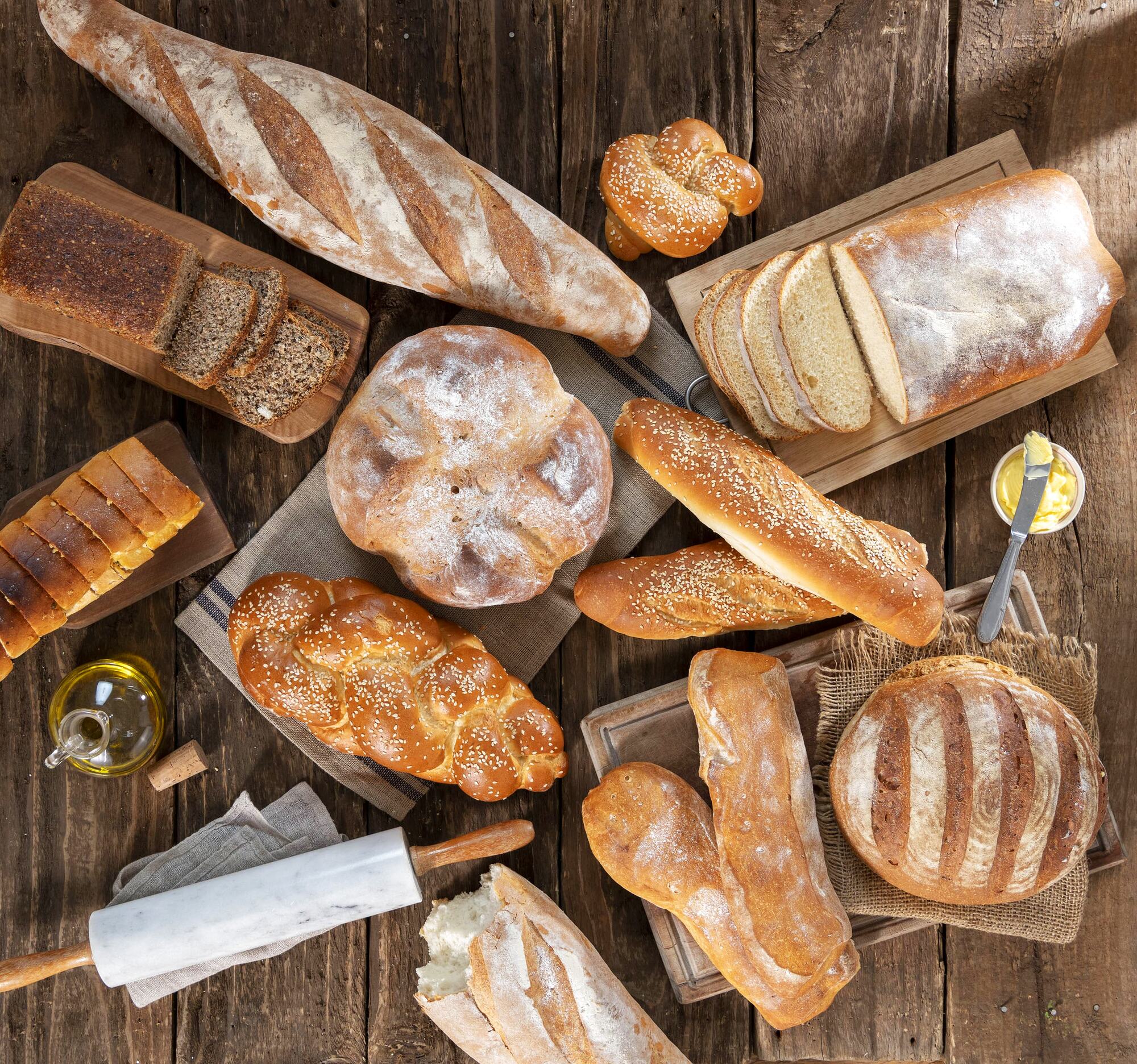 Freshly baked breads at Satellite Bakery